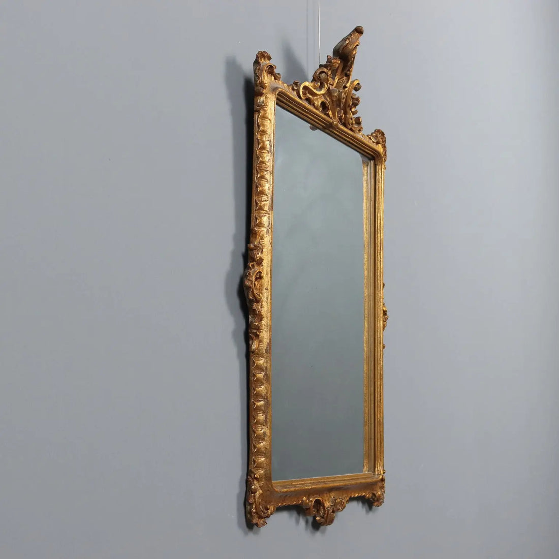 Rococo Mirror with Carved Gilded Frame