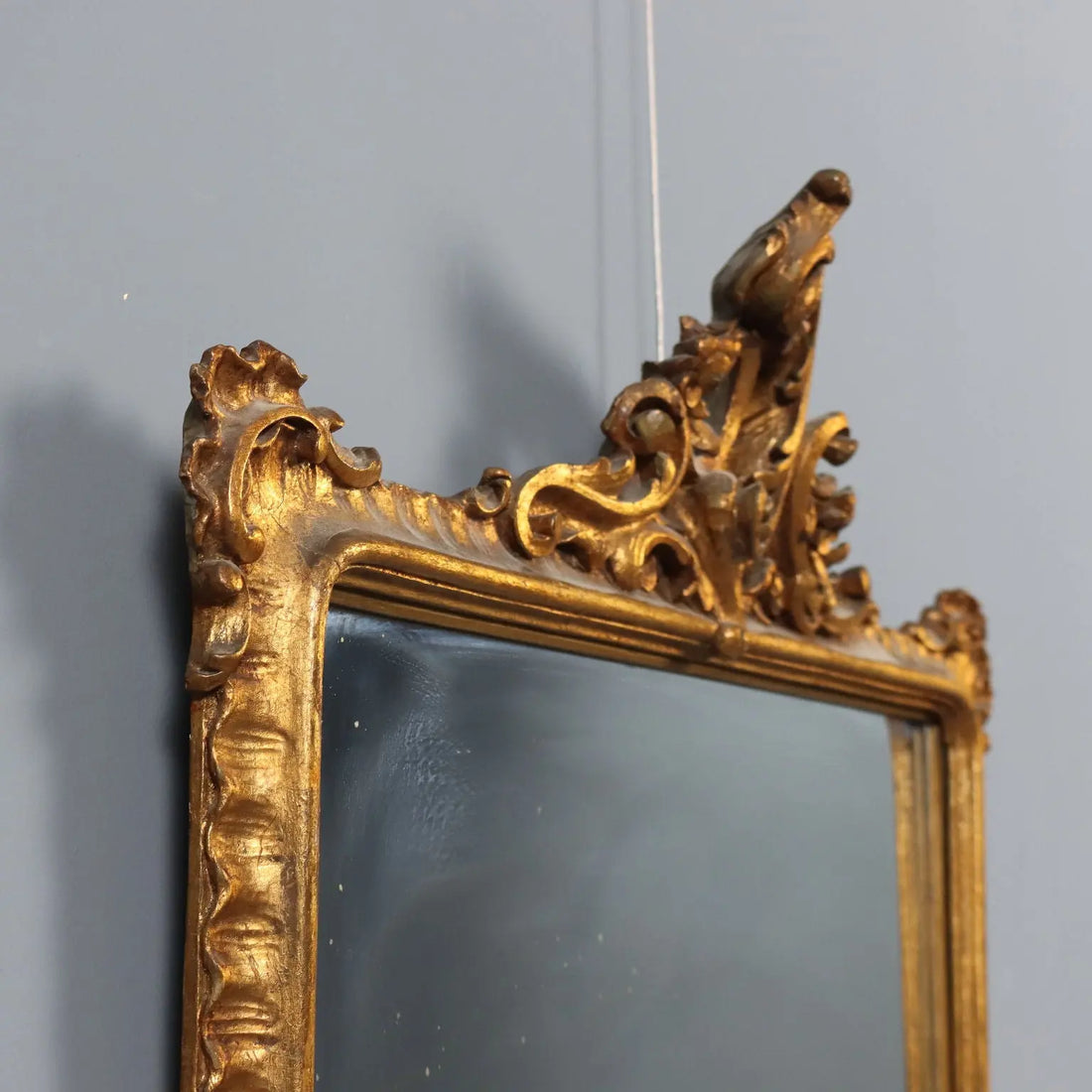Rococo Mirror with Carved Gilded Frame