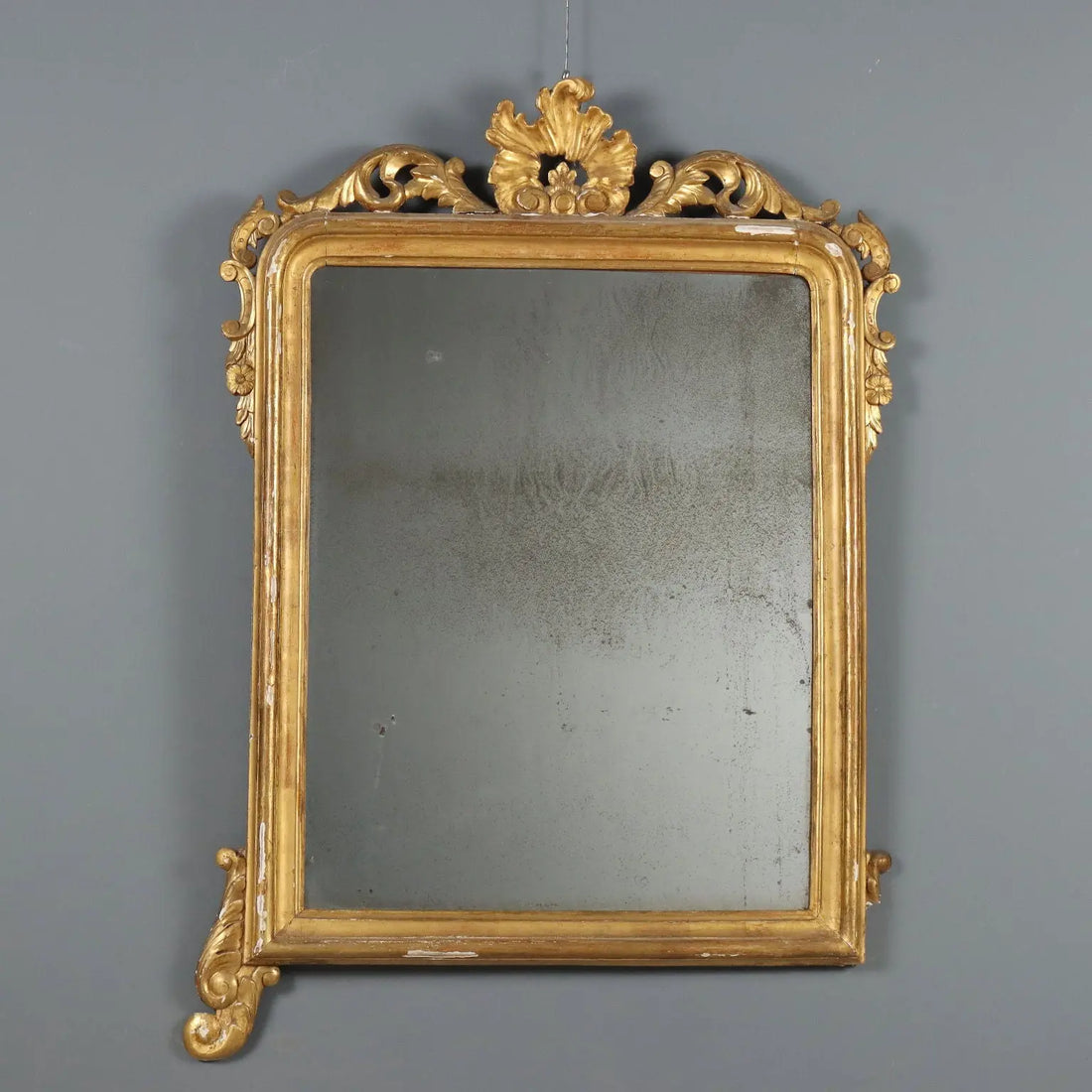 Antique Mirror Carved Gilded Wood Italy XVIII Century - Italy, Late XVIII Century | Antiques | Mirrors & Frames