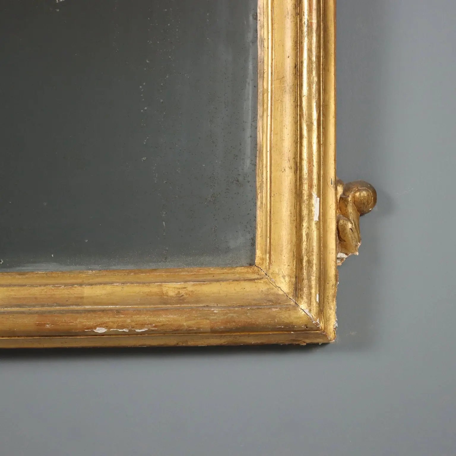 Antique Mirror Carved Gilded Wood Italy XVIII Century - Italy, Late XVIII Century | Antiques | Mirrors & Frames