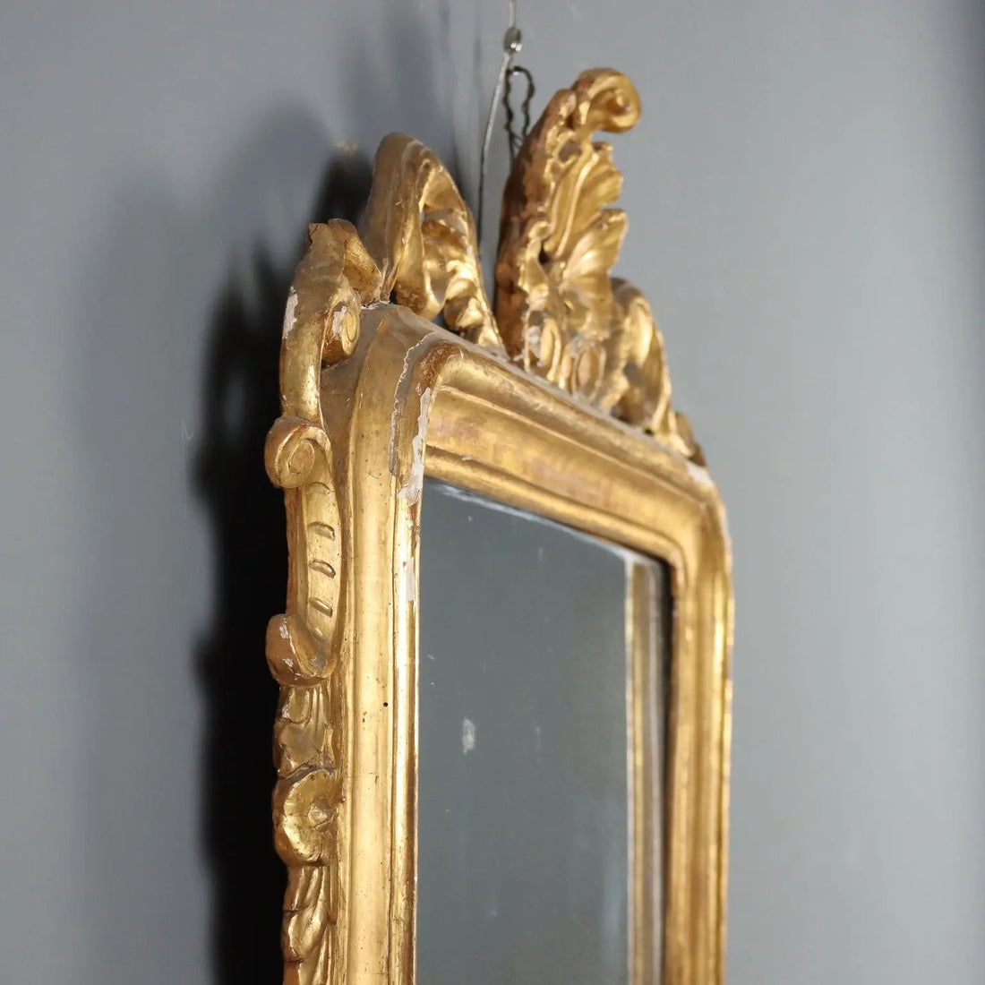 Antique Mirror Carved Gilded Wood Italy XVIII Century - Italy, Late XVIII Century | Antiques | Mirrors & Frames