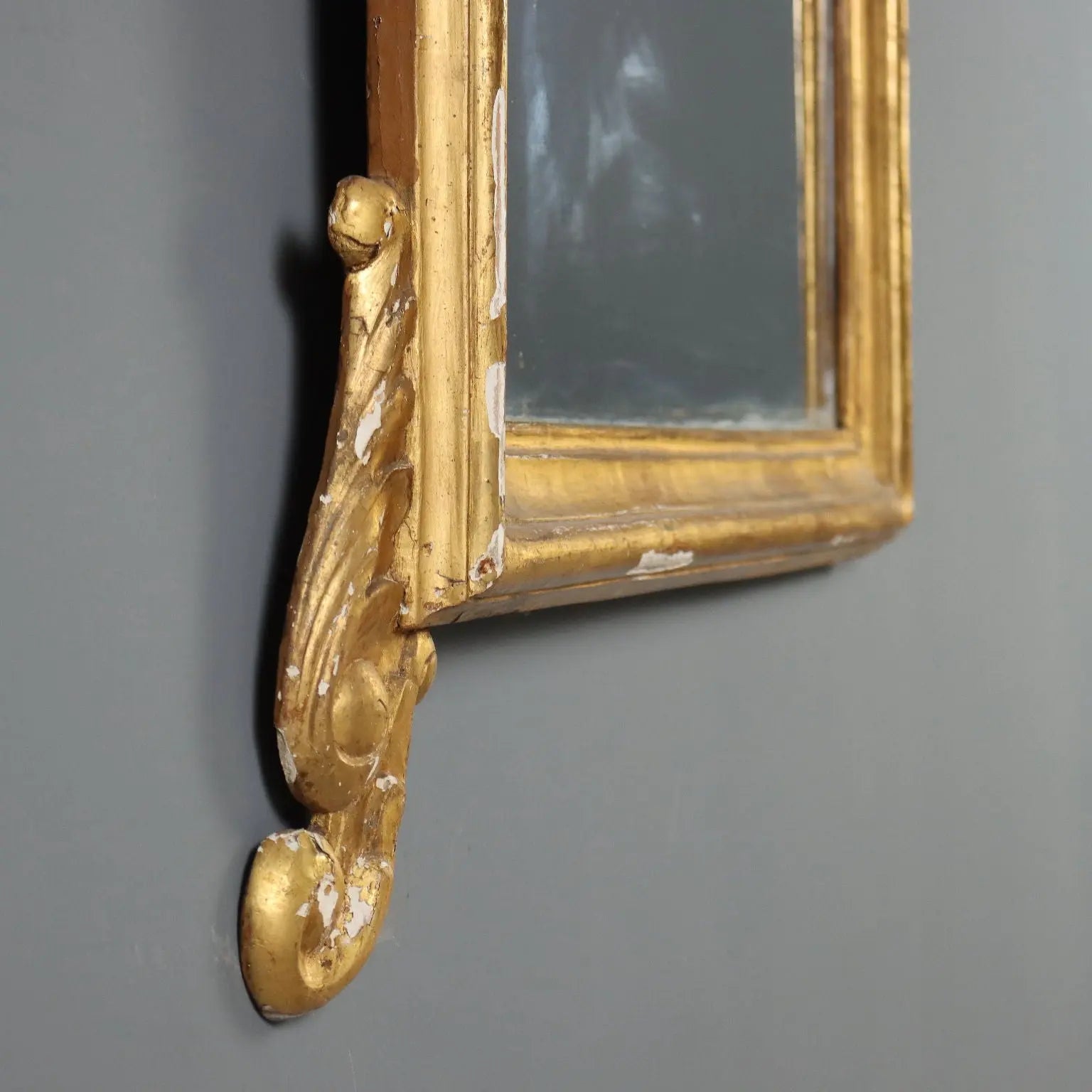 Antique Mirror Carved Gilded Wood Italy XVIII Century - Italy, Late XVIII Century | Antiques | Mirrors & Frames