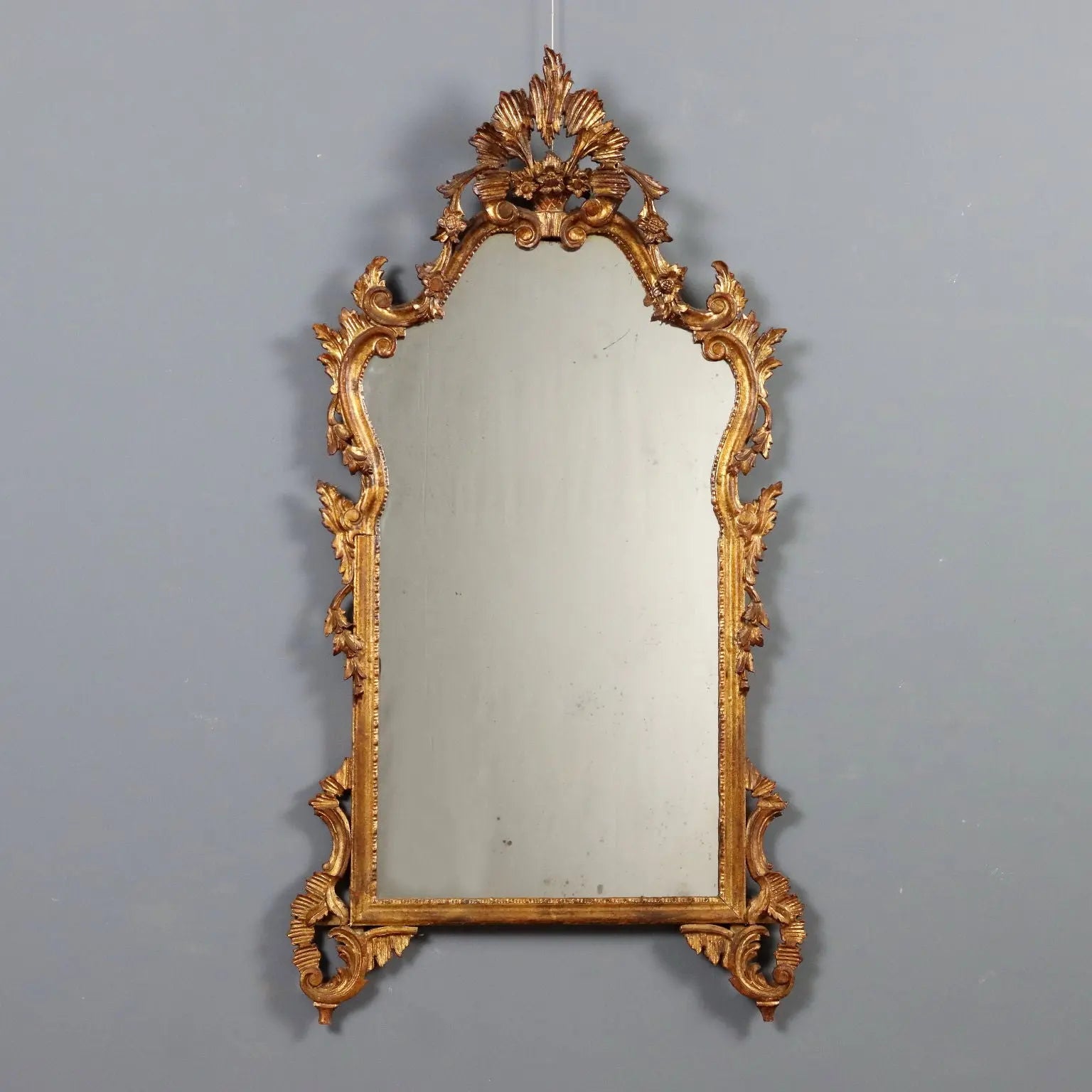 Antique Mirror Carved Gilded Wood Italy XX Century - Lombardy, XX Century | Antiques | Mirrors & Frames