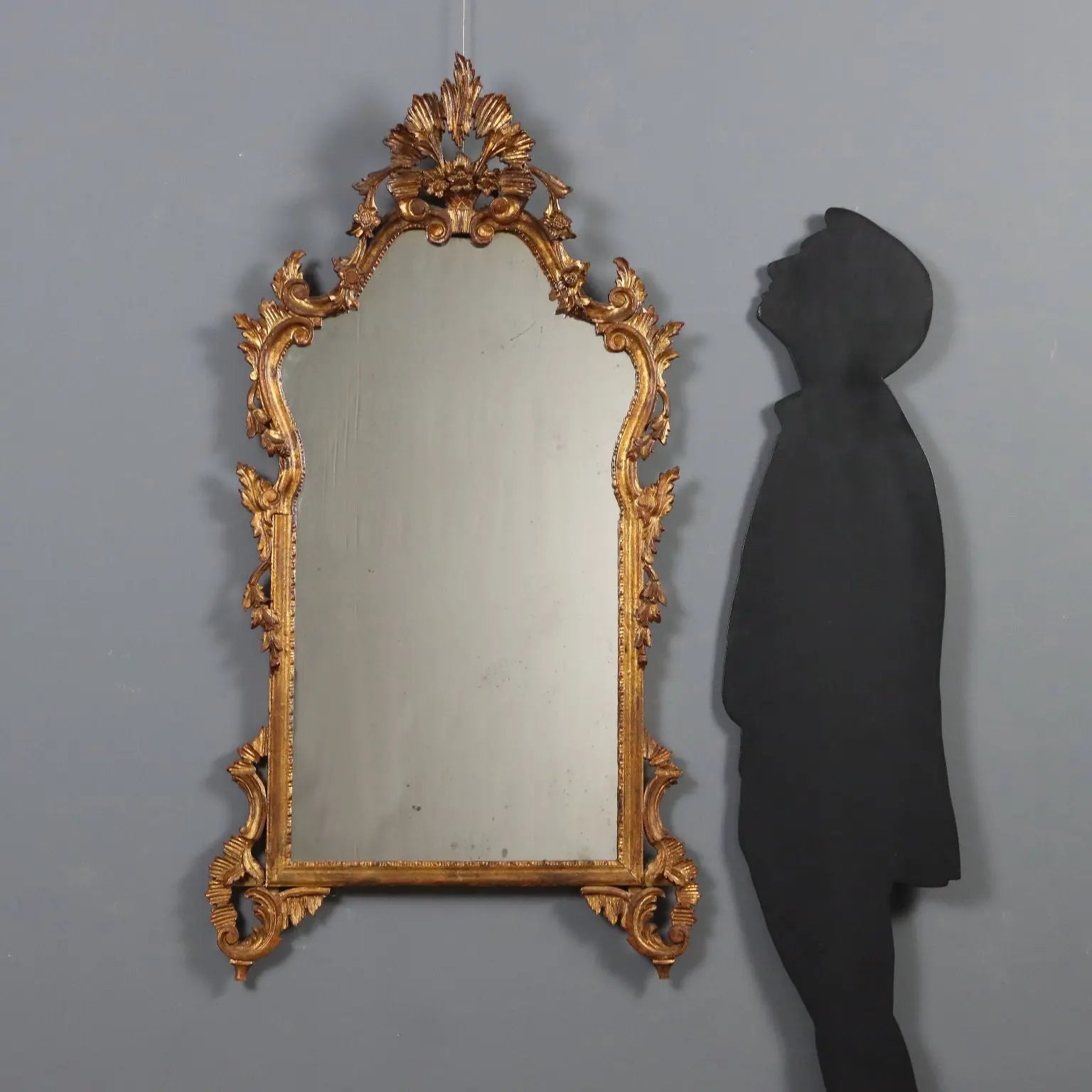 Antique Mirror Carved Gilded Wood Italy XX Century - Lombardy, XX Century | Antiques | Mirrors & Frames