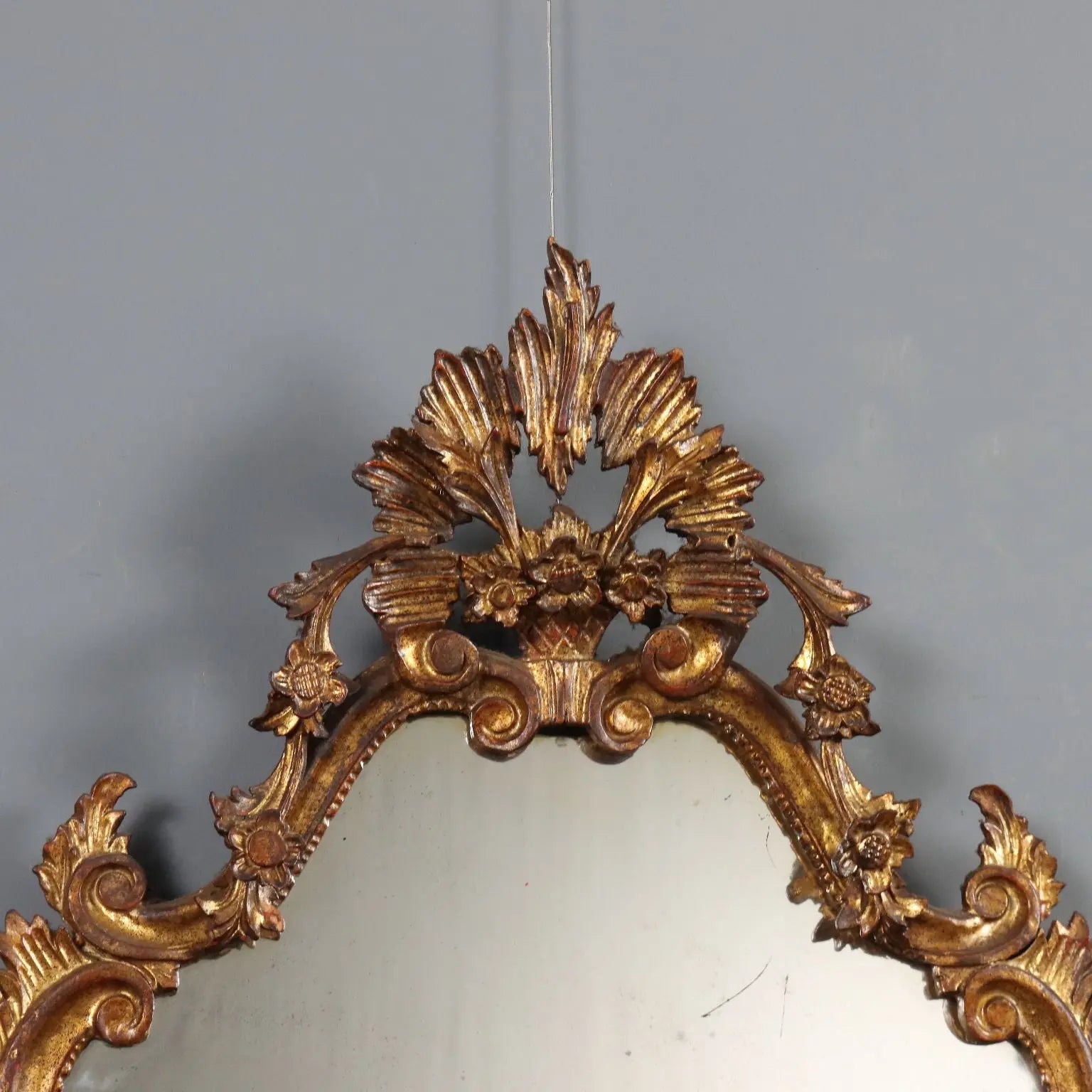 Antique Mirror Carved Gilded Wood Italy XX Century - Lombardy, XX Century | Antiques | Mirrors & Frames