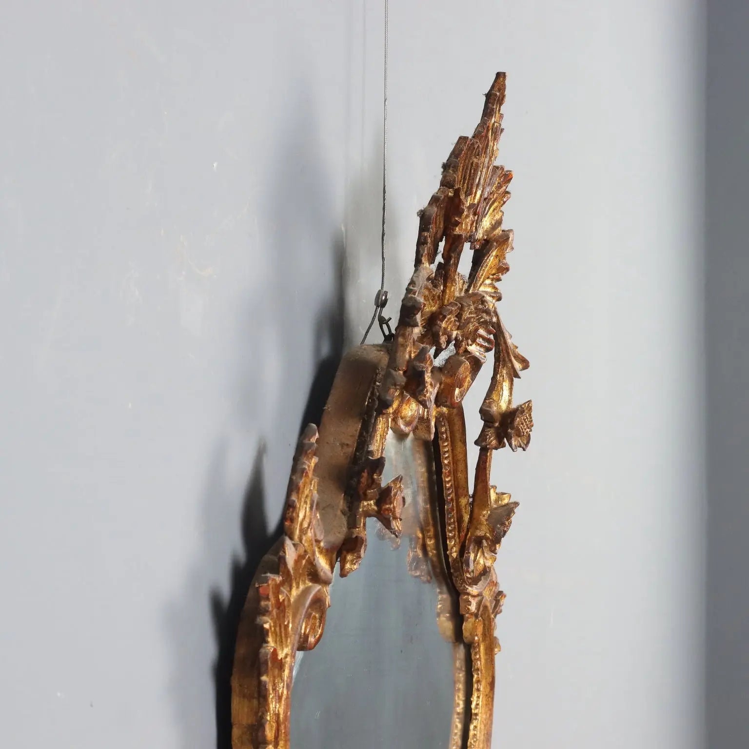 Antique Mirror Carved Gilded Wood Italy XX Century - Lombardy, XX Century | Antiques | Mirrors & Frames