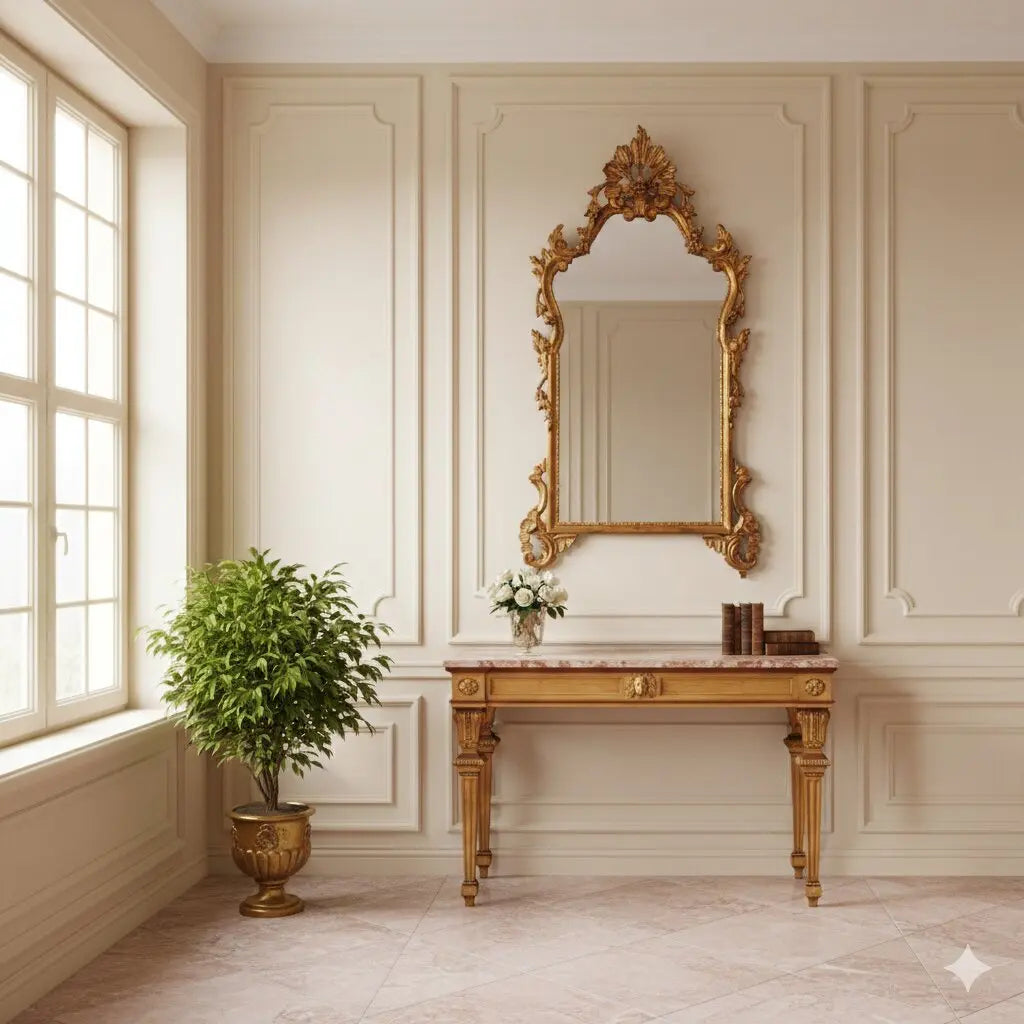 Antique Mirror Carved Gilded Wood Italy XX Century - Lombardy, XX Century | Antiques | Mirrors & Frames