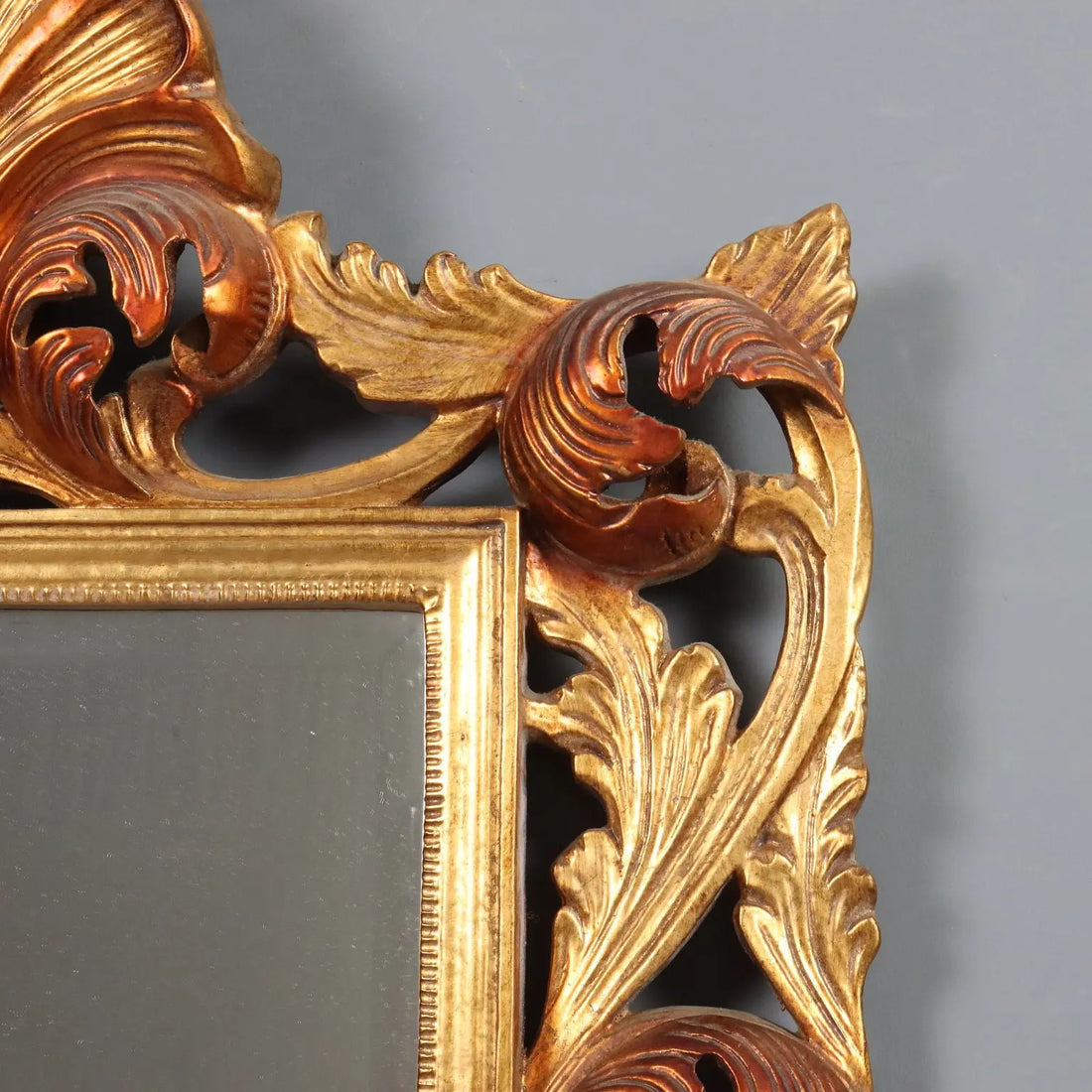 Antique Mirror Baroque Style Carved Wood Italy XX Century - Italy, XX Century | Antiques | Mirrors & Frames