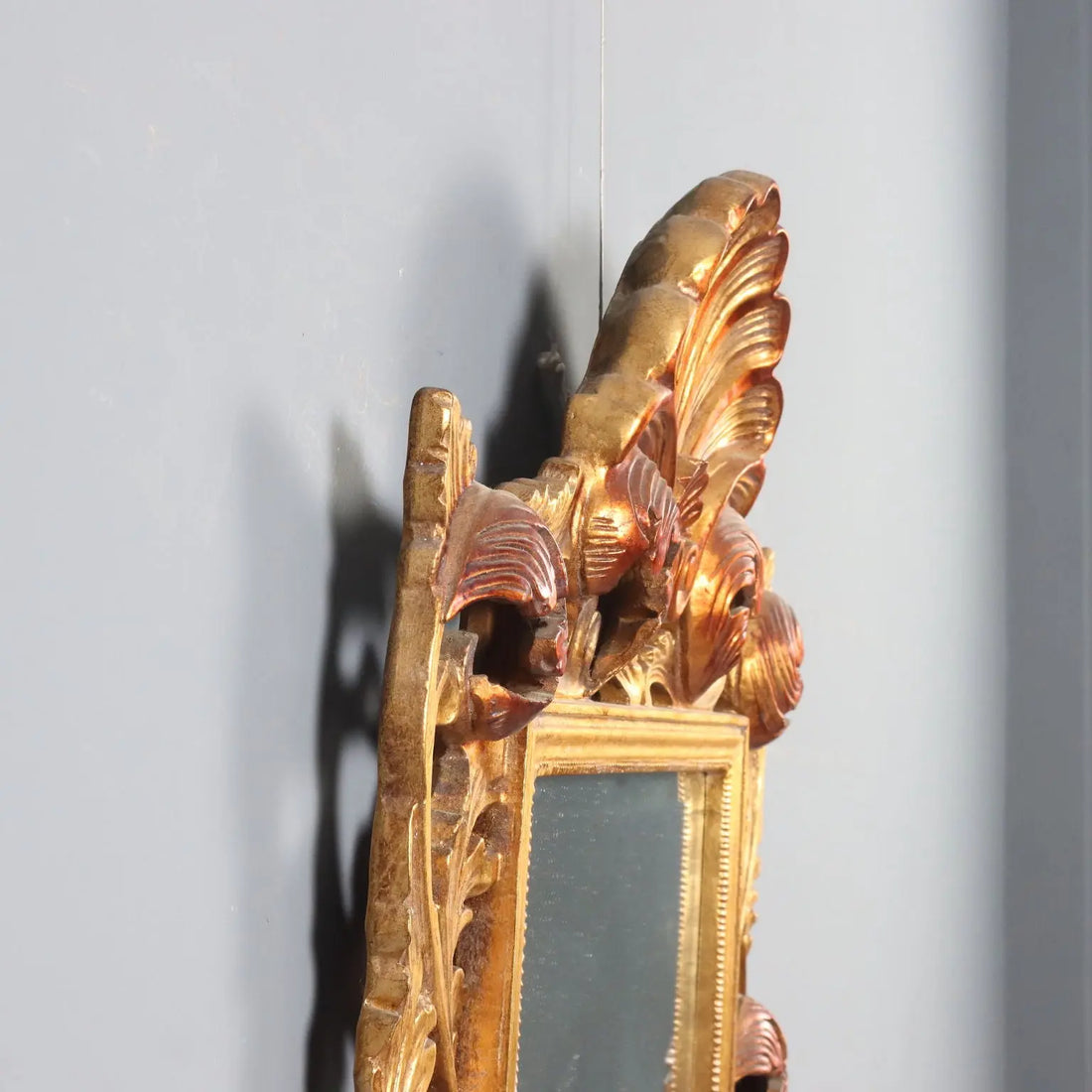 Antique Mirror Baroque Style Carved Wood Italy XX Century - Italy, XX Century | Antiques | Mirrors & Frames
