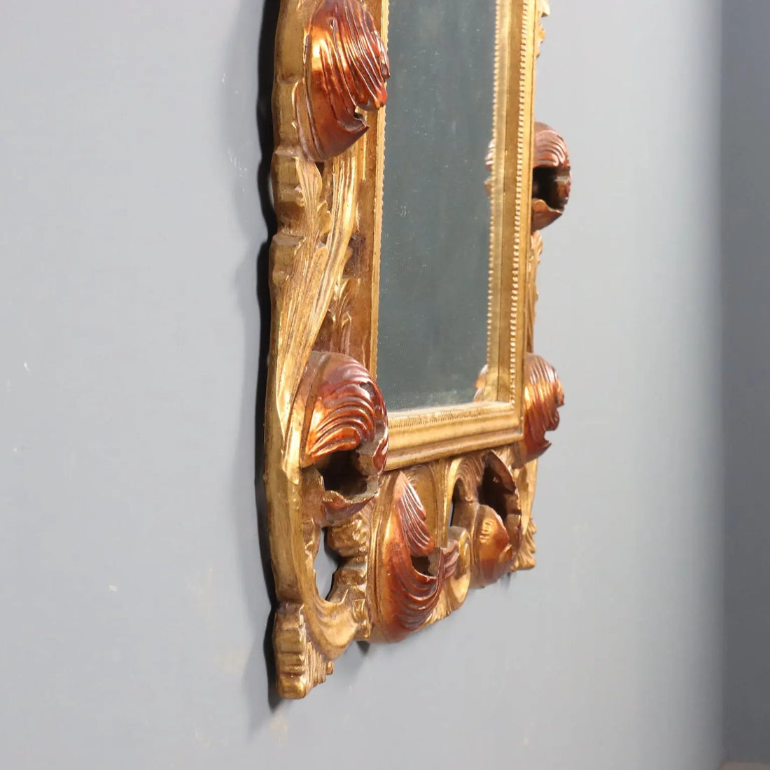 Antique Mirror Baroque Style Carved Wood Italy XX Century - Italy, XX Century | Antiques | Mirrors & Frames