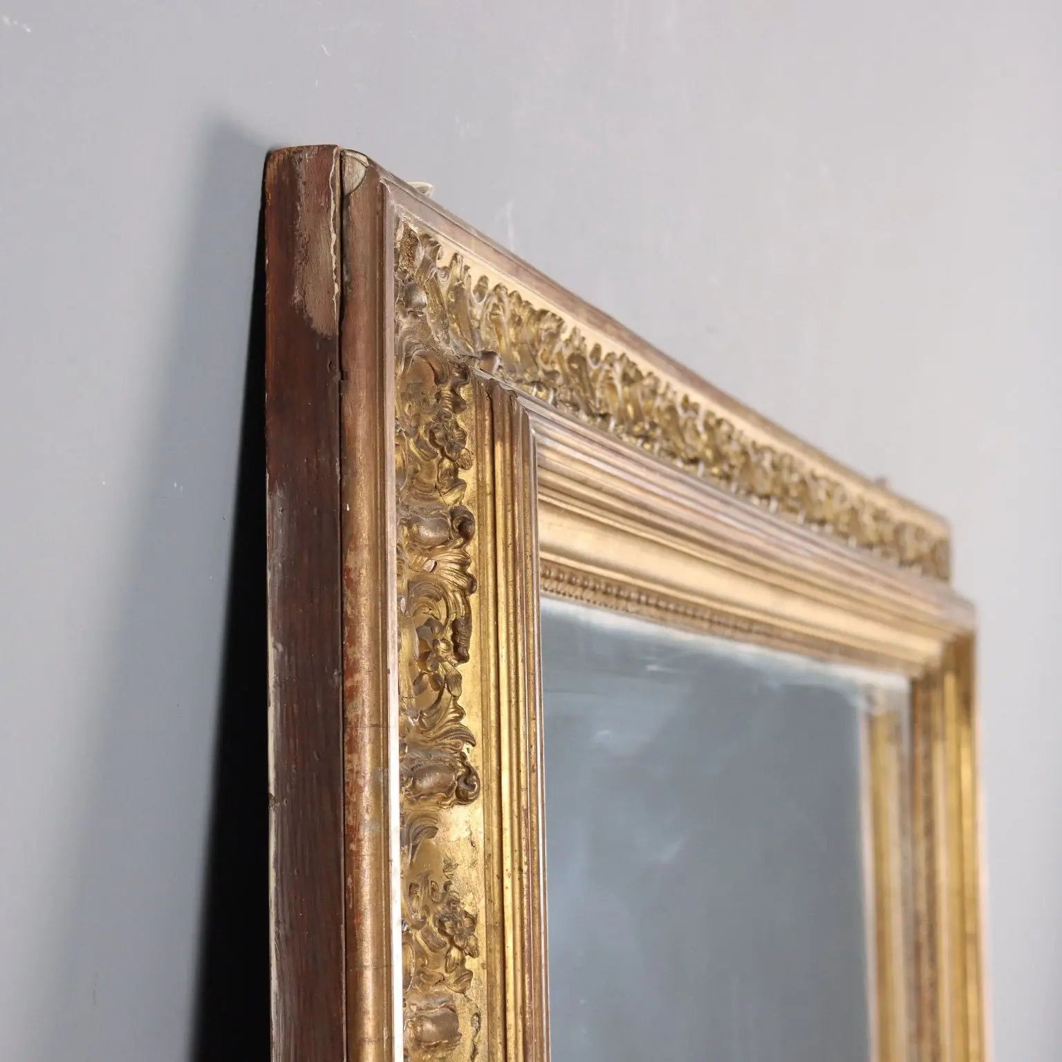 Antique Mirror Carved Gilded Wood Italy XIX Century - Italy, Late XIX Century | Antiques | Mirrors & Frames