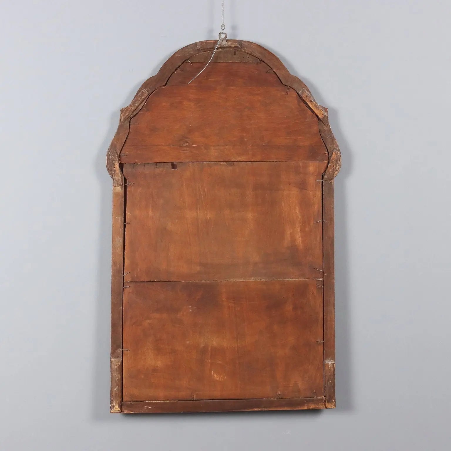 Italian 19th Century Mirror in Walnut and Gilding