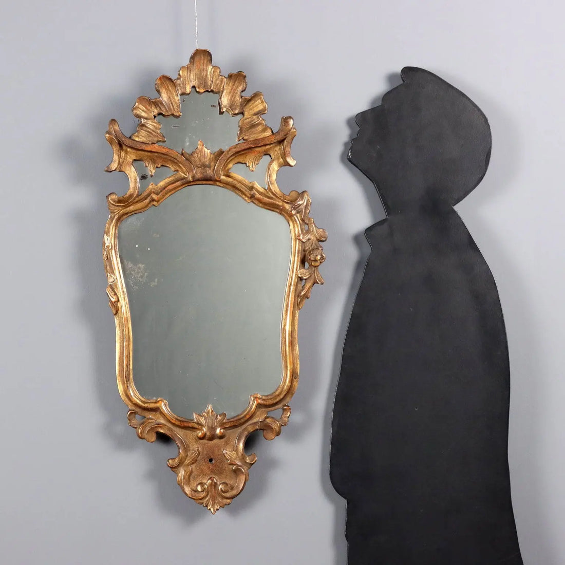Antique Mirror Baroque Carved Gilded Wood Italy XVIII Century - Italy, XVIII Century | Antiques | Mirrors & Frames