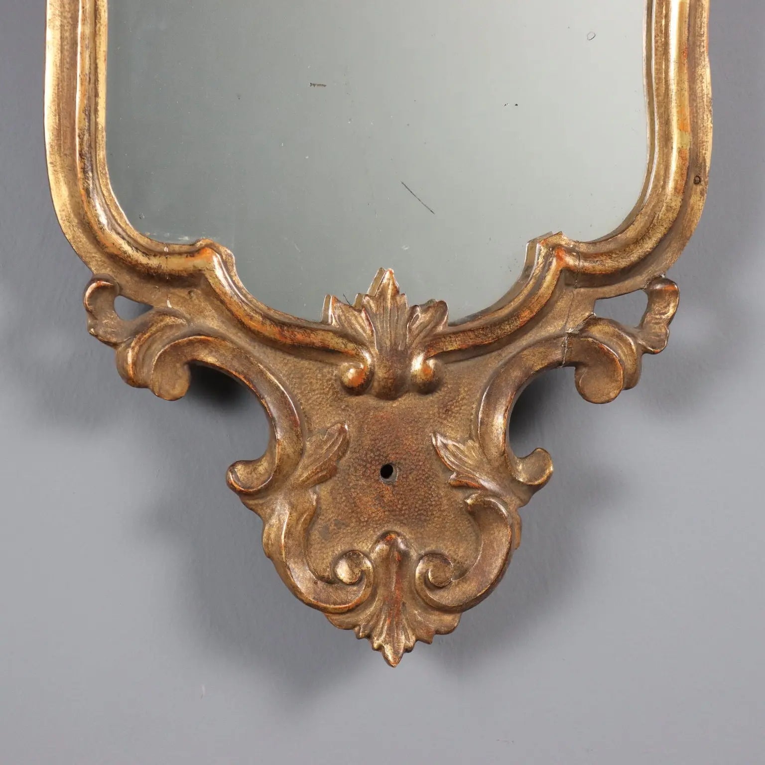 Antique Mirror Baroque Carved Gilded Wood Italy XVIII Century - Italy, XVIII Century | Antiques | Mirrors & Frames