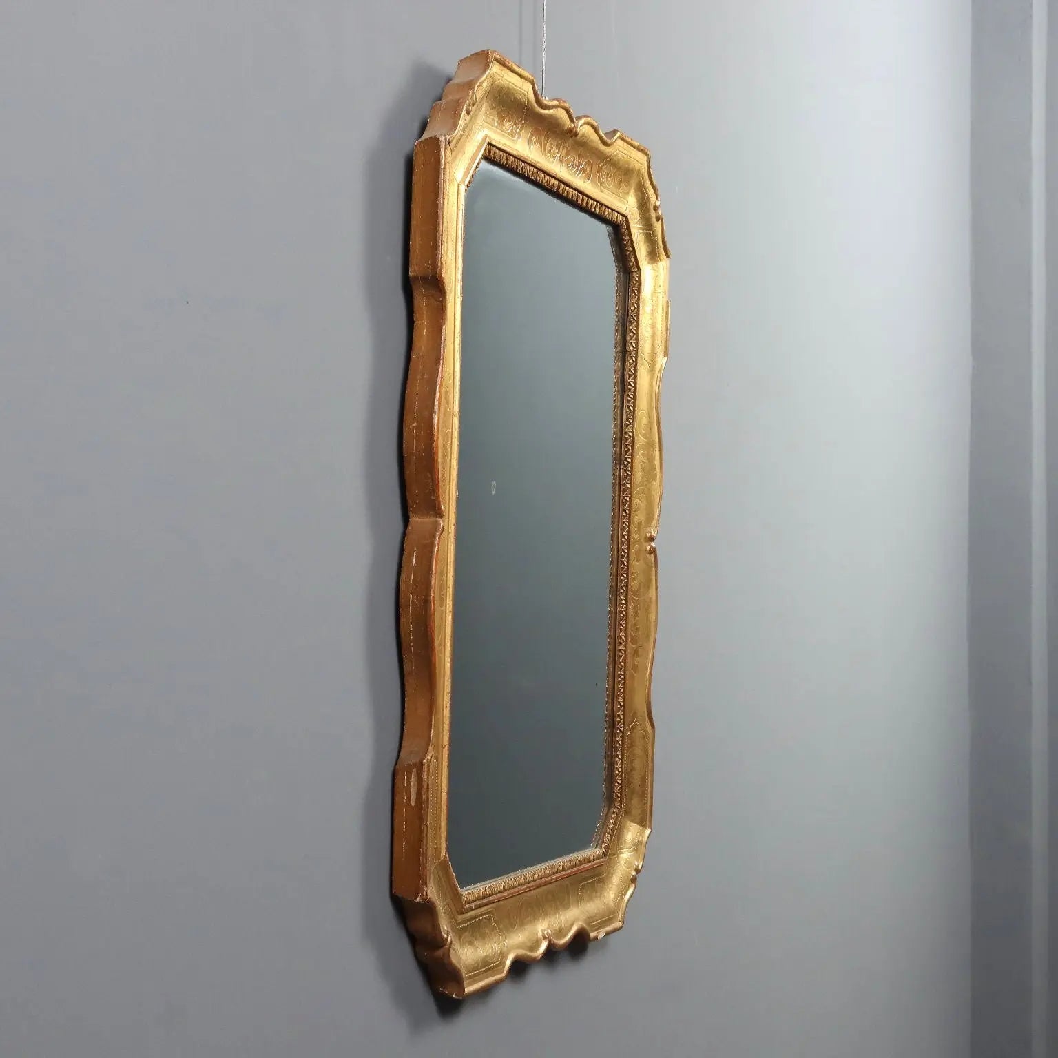 Antique Mirror Carved Gilded Wood France XX Century - France, XX Century | Antiques | Mirrors & Frames