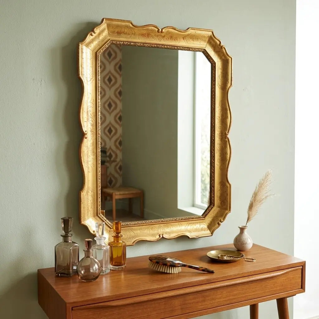 Antique Mirror Carved Gilded Wood France XX Century - France, XX Century | Antiques | Mirrors & Frames