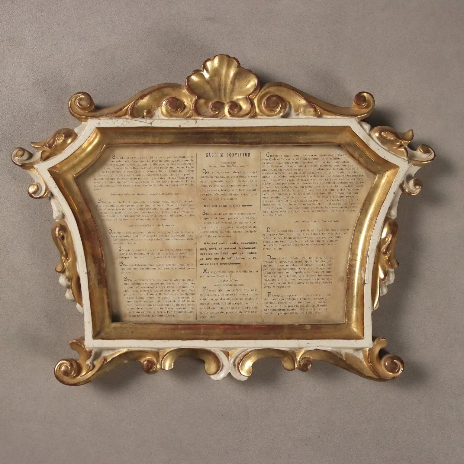Antique Altar Cards Neo-Baroque Carved Wood Italy XIX Century - Italy, XIX Century | Antiques | Mirrors & Frames