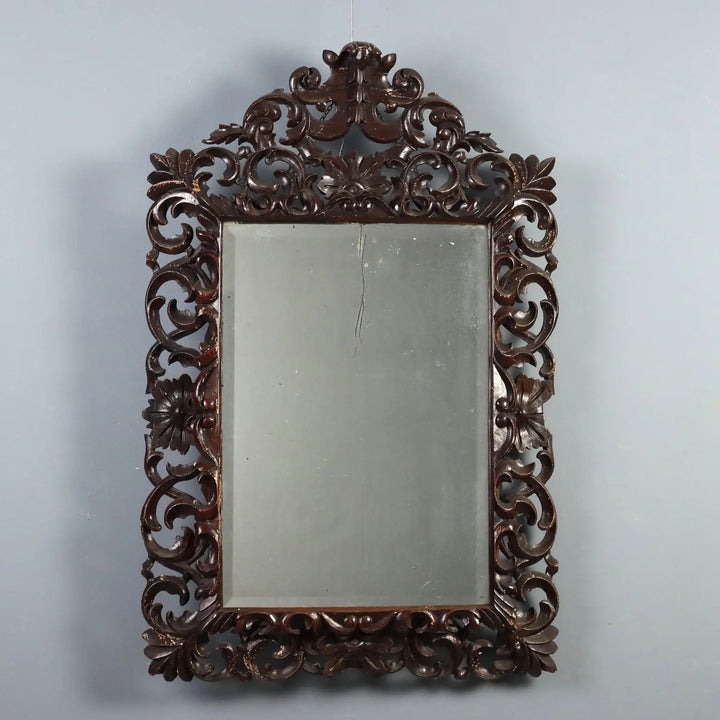Baroque Wood Mirror - Italy 20th Century