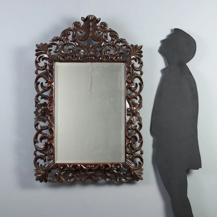 Baroque Wood Mirror - Italy 20th Century