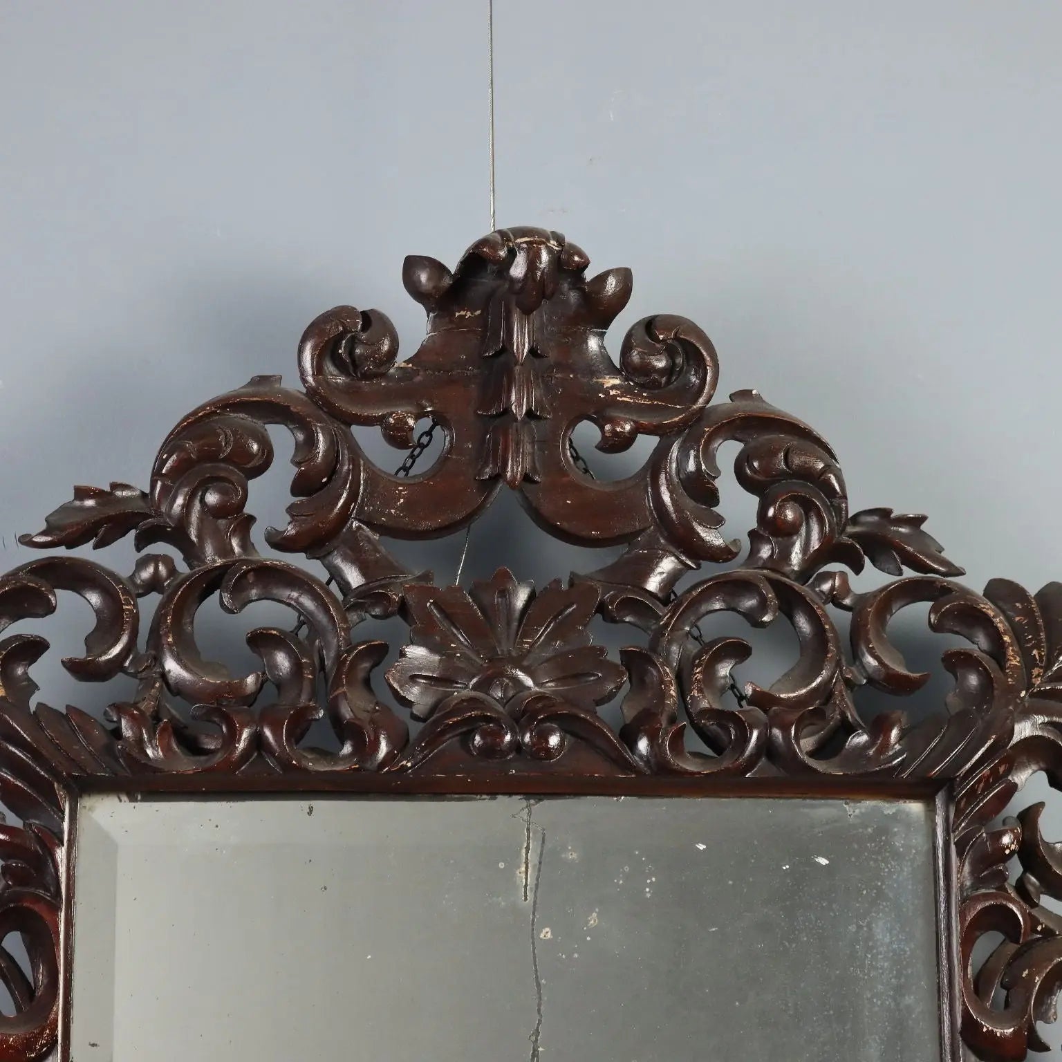 Baroque Wood Mirror - Italy 20th Century