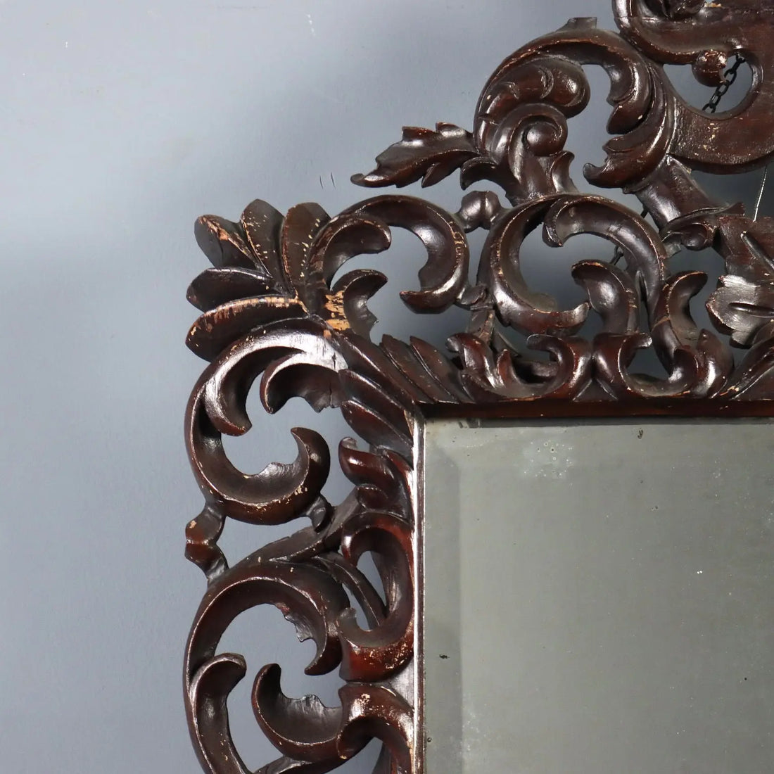 Baroque Wood Mirror - Italy 20th Century