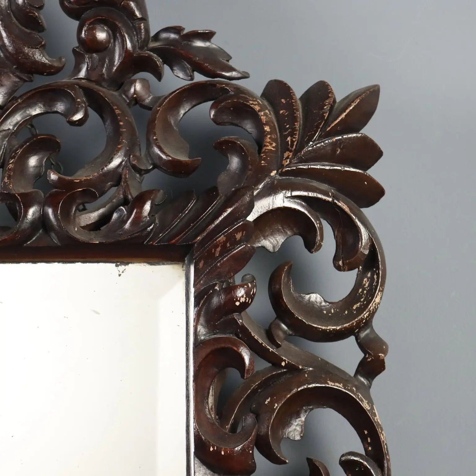 Baroque Wood Mirror - Italy 20th Century
