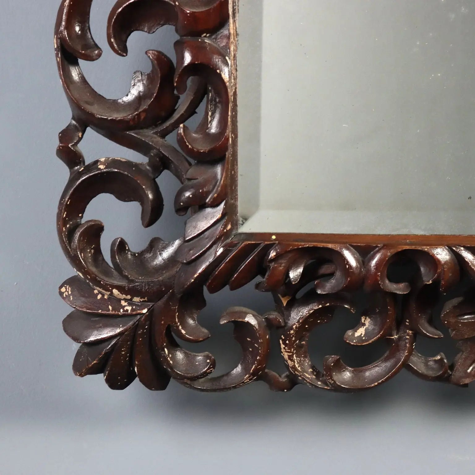Baroque Wood Mirror - Italy 20th Century