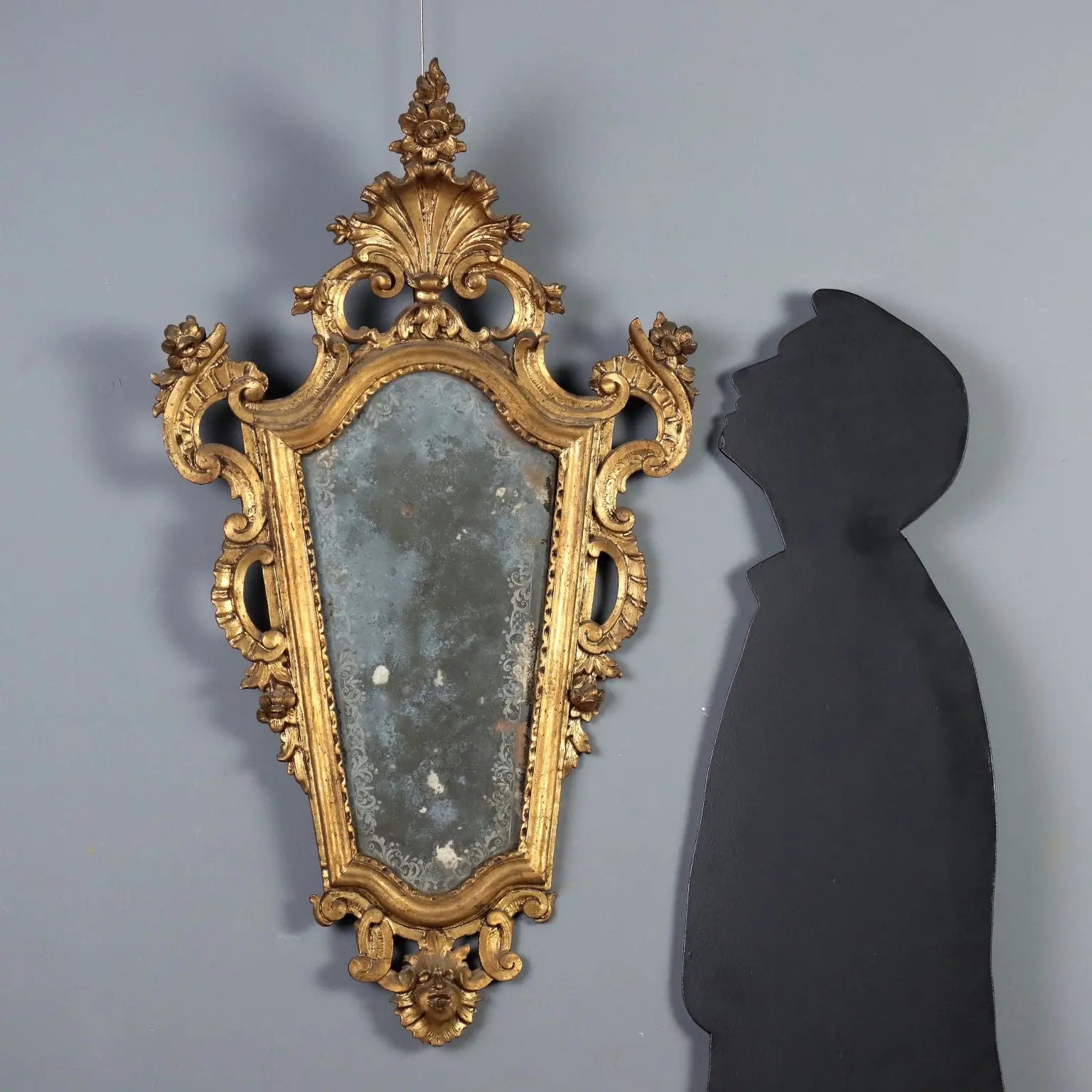 18th Century Italian Gilded Wood Mirror