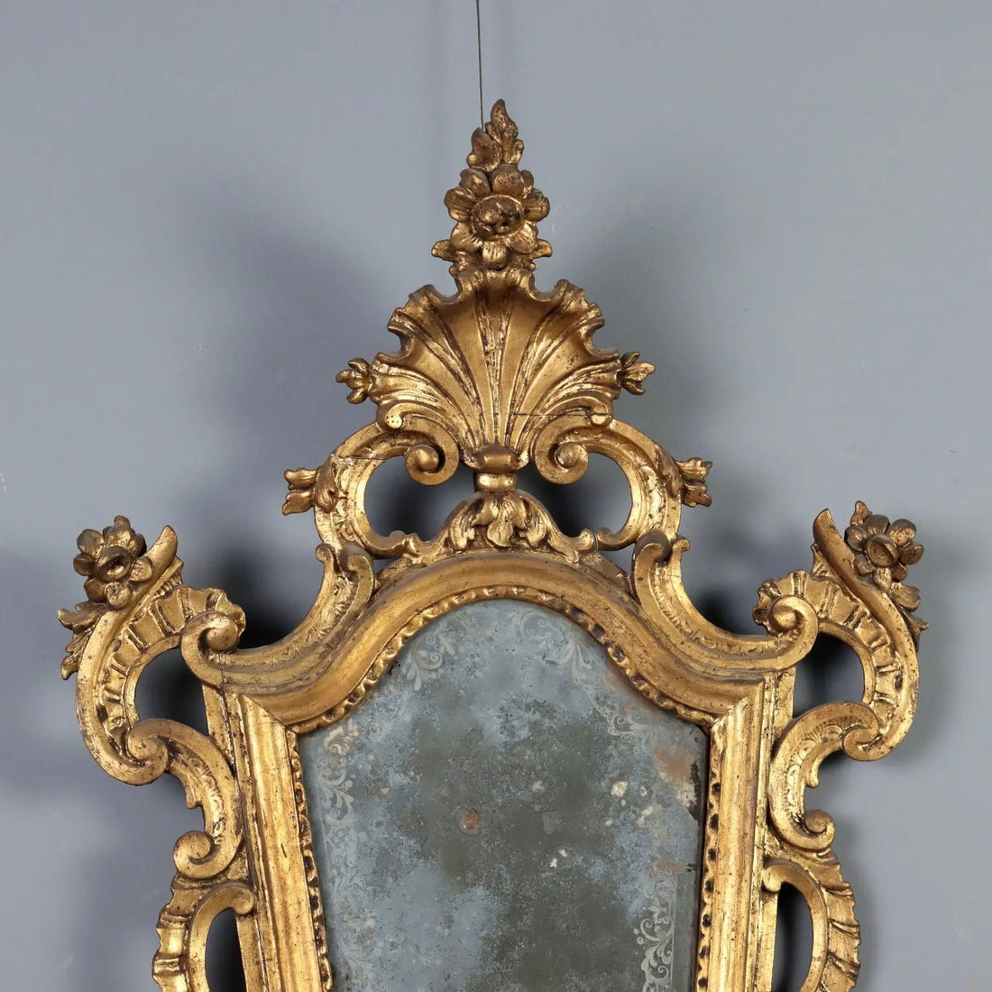 18th Century Italian Gilded Wood Mirror
