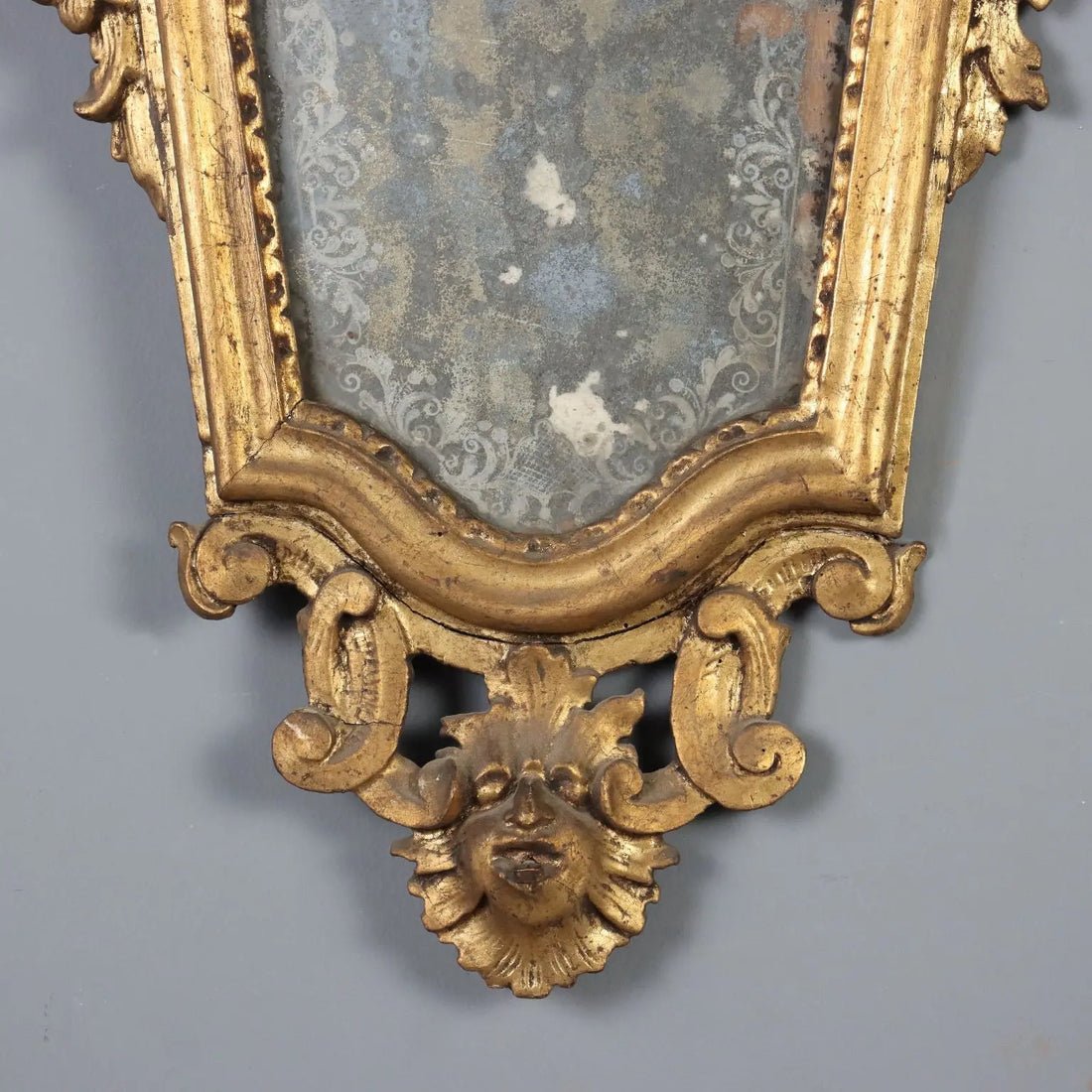 18th Century Italian Gilded Wood Mirror