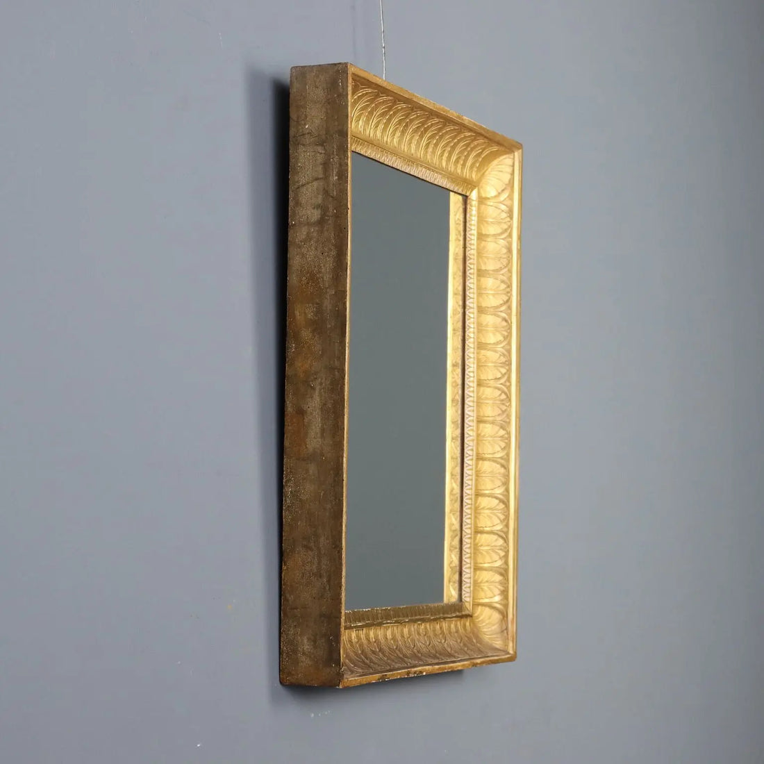 Antique Mirror Empire Gilded Wood Italy XIX Century