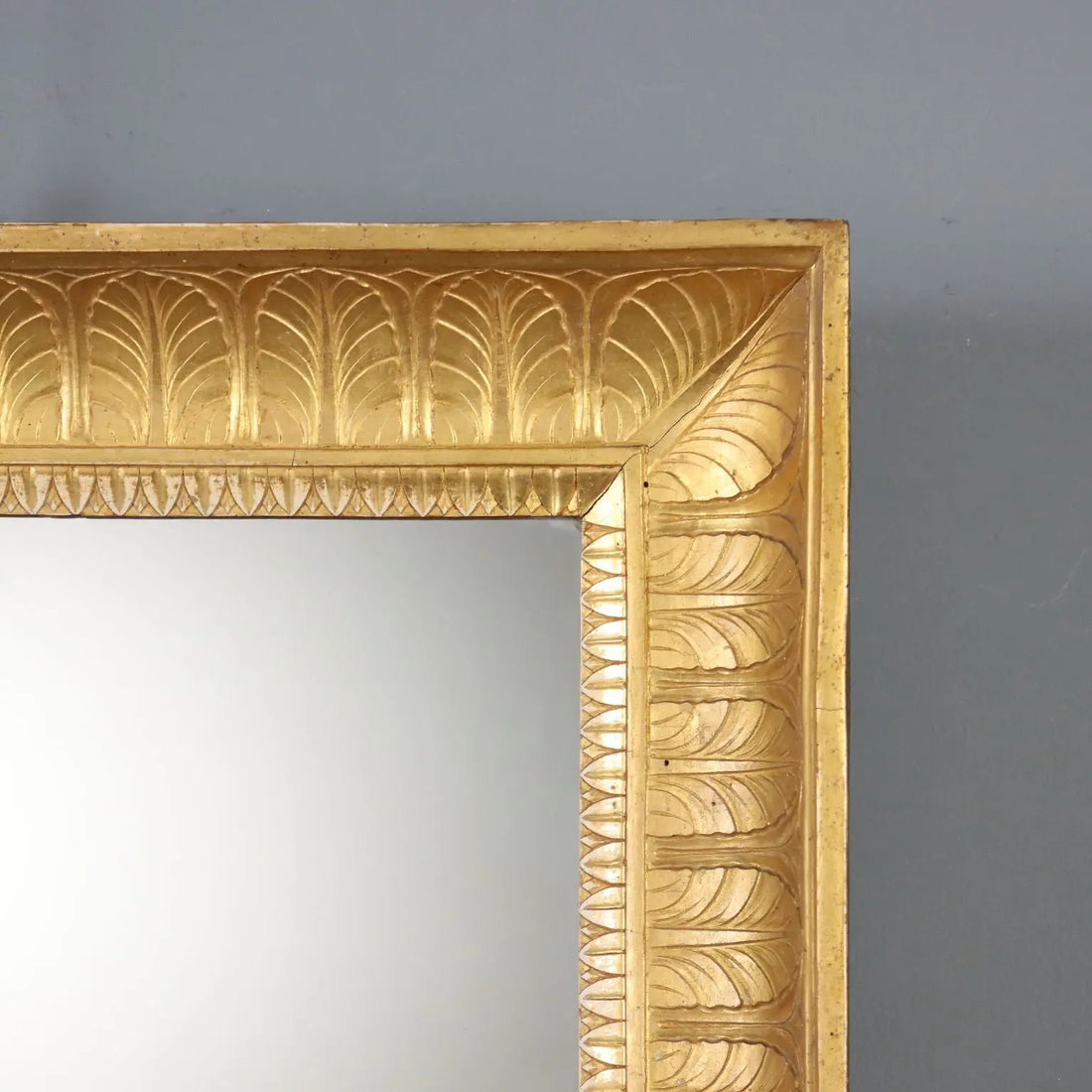Antique Mirror Empire Gilded Wood Italy XIX Century