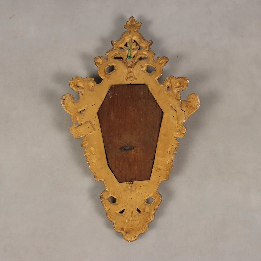 Small Antique Mirrors Gilded Wood Iron Italy XVIII Century