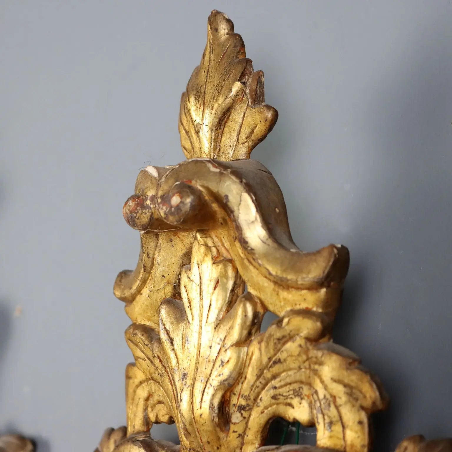 Small Antique Mirrors Gilded Wood Iron Italy XVIII Century