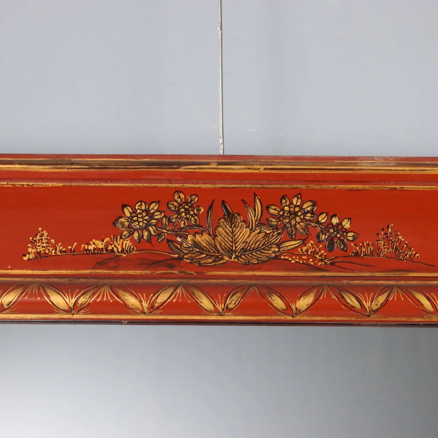 Lacquered Wood Chinoiserie Mirror - China 1900s