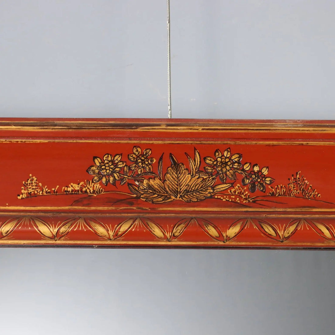 Lacquered Wood Chinoiserie Mirror - China 1900s