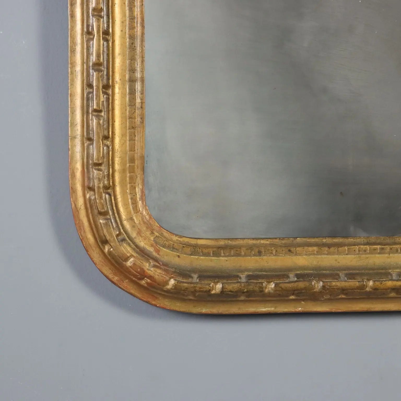 Antique Mirror Carved Gilded Wood Italy XIX Century