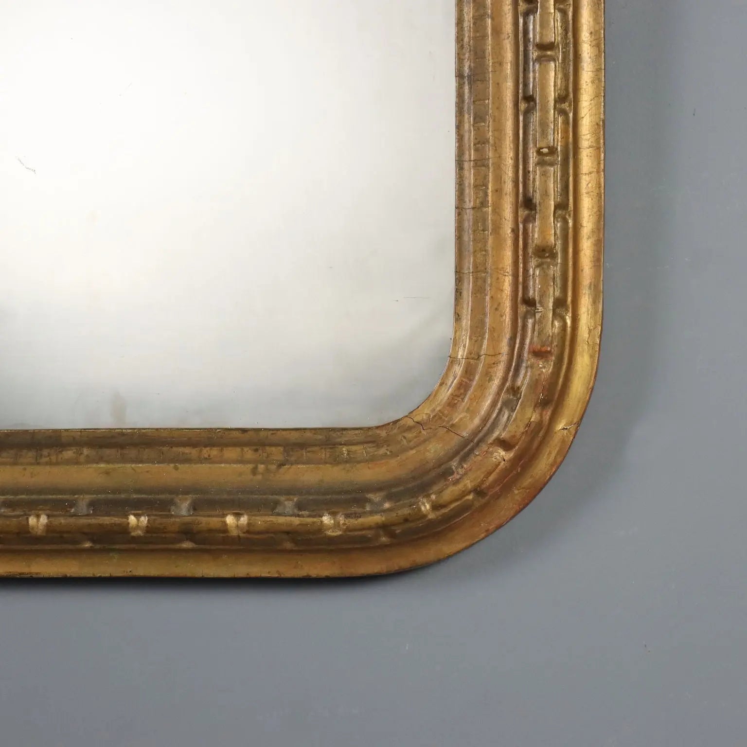 Antique Mirror Carved Gilded Wood Italy XIX Century