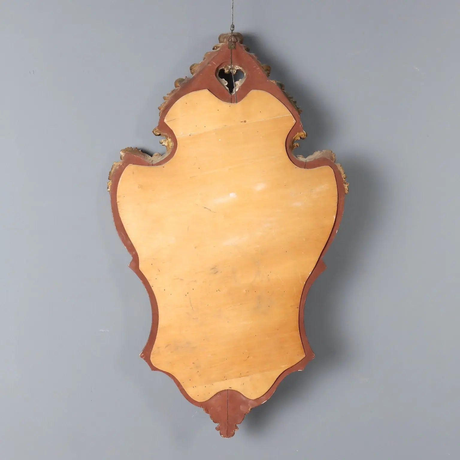 Antique Mirror Carved Gilded Wood Italy XX Century
