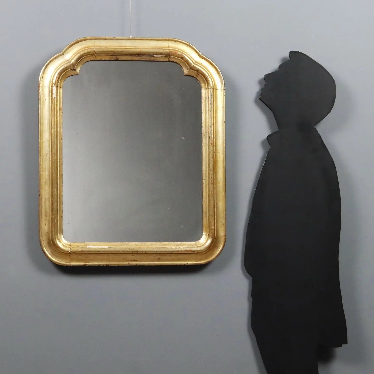 Italian Giltwood Mirror Late 1800s