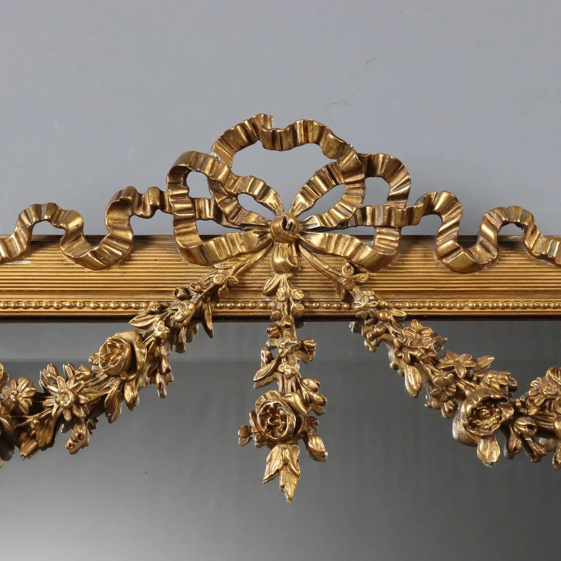 Antique Neoclassical Mirror Gilded Wood Italy XX Century