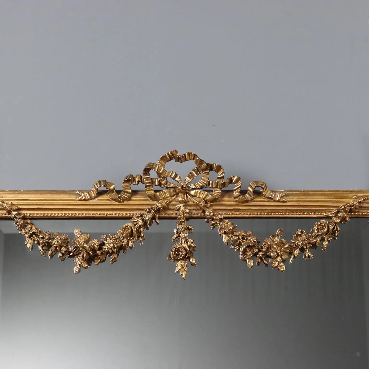 Antique Neoclassical Mirror Gilded Wood Italy XX Century