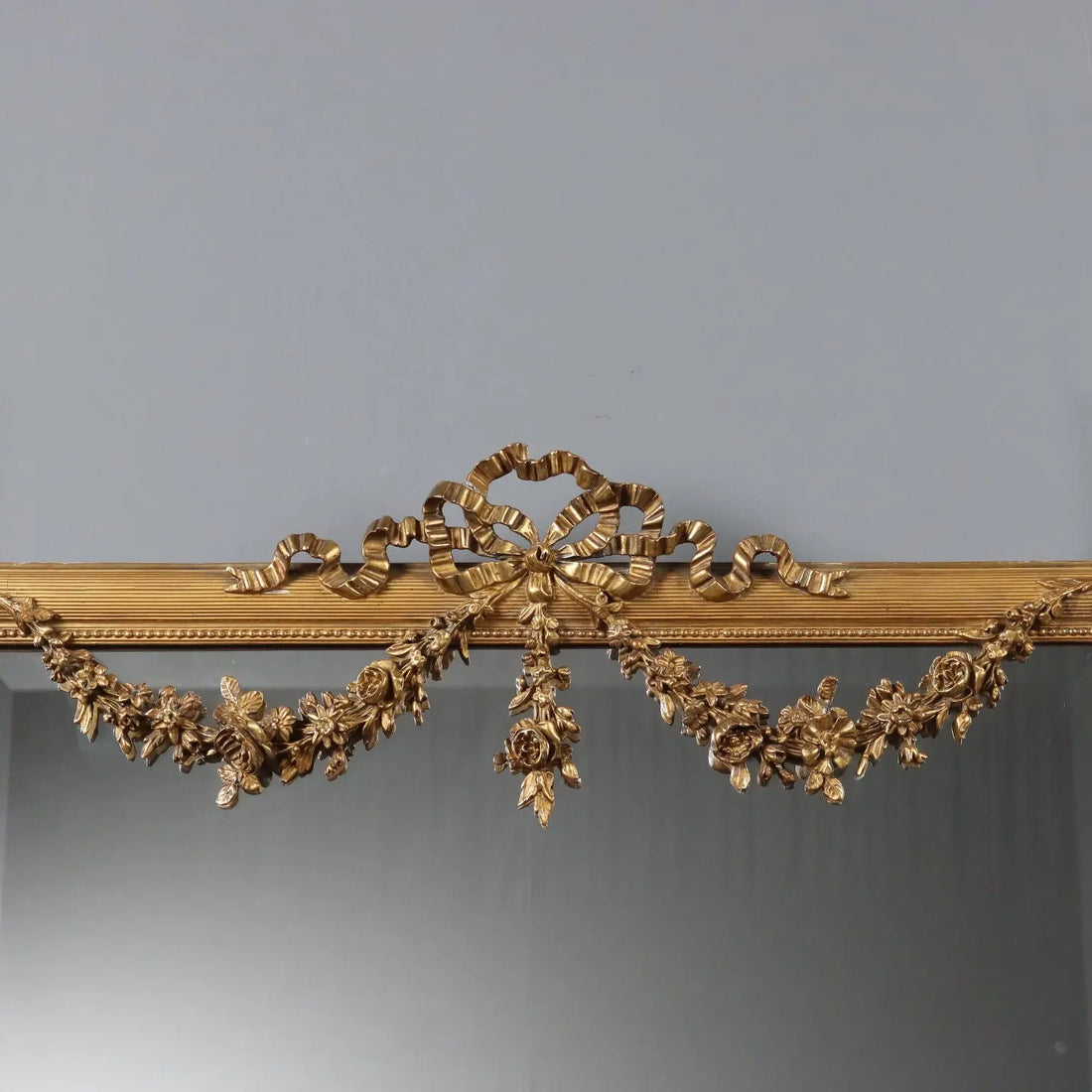 Antique Neoclassical Mirror Gilded Wood Italy XX Century