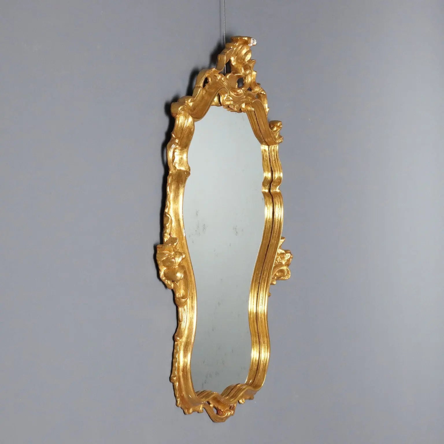 Barocchetto Giltwood Mirror Early 20th Century