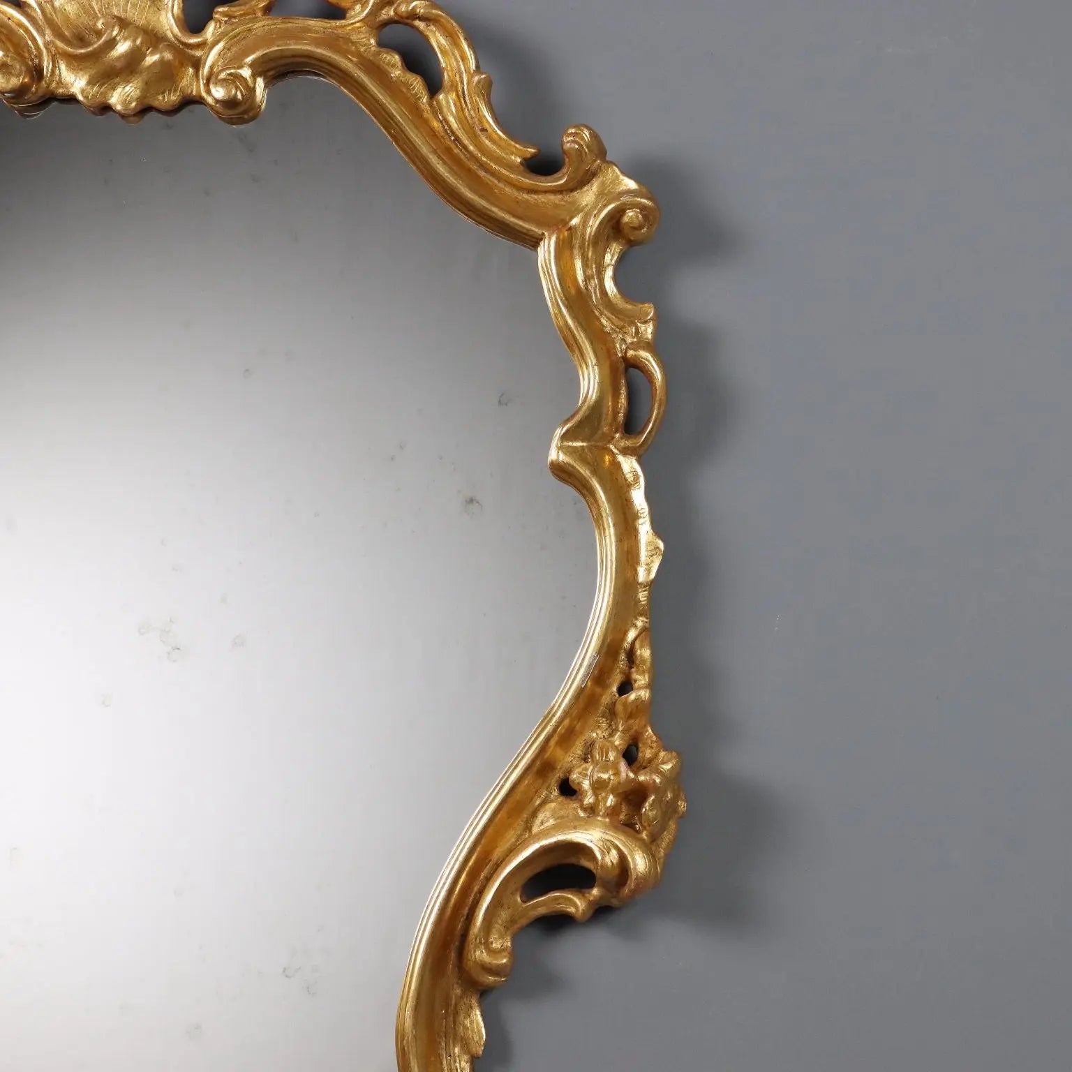 Barocchetto Giltwood Mirror Early 20th Century
