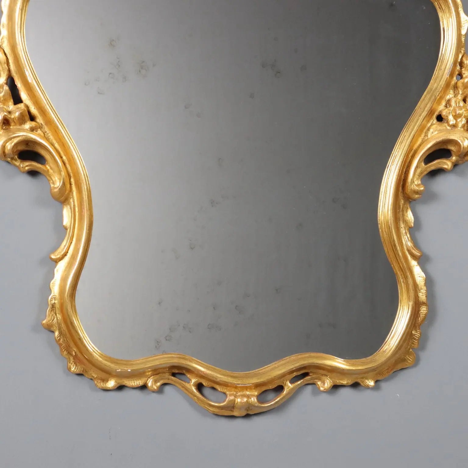 Barocchetto Giltwood Mirror Early 20th Century