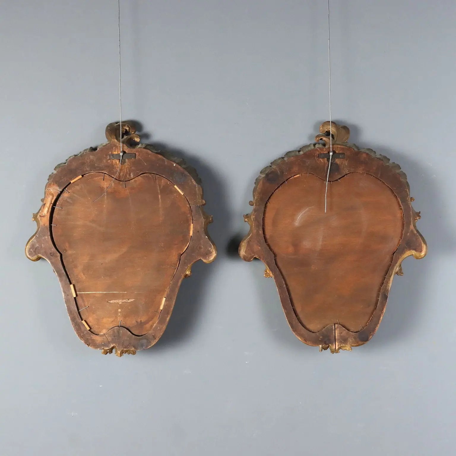 Antique Mirrors Baroque Style Carved Wood Italy XIX Century