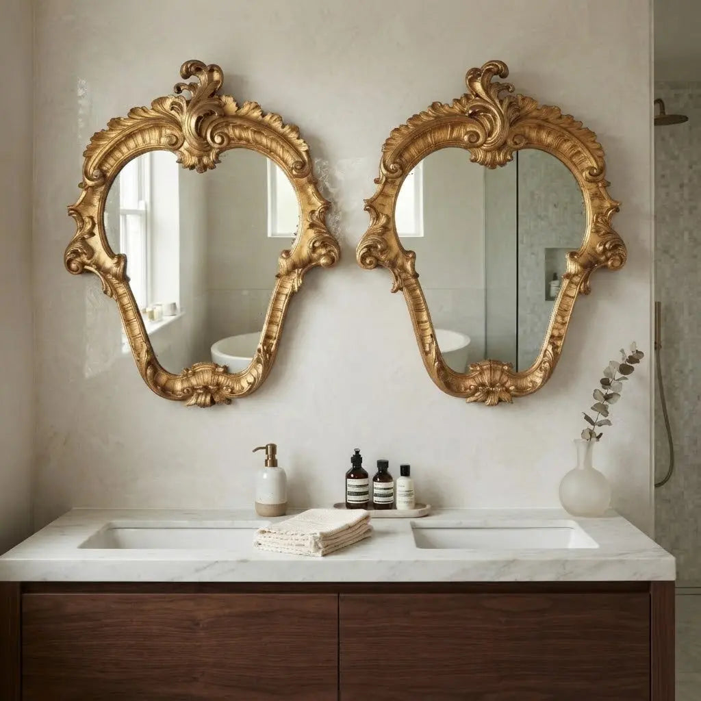 Antique Mirrors Baroque Style Carved Wood Italy XIX Century