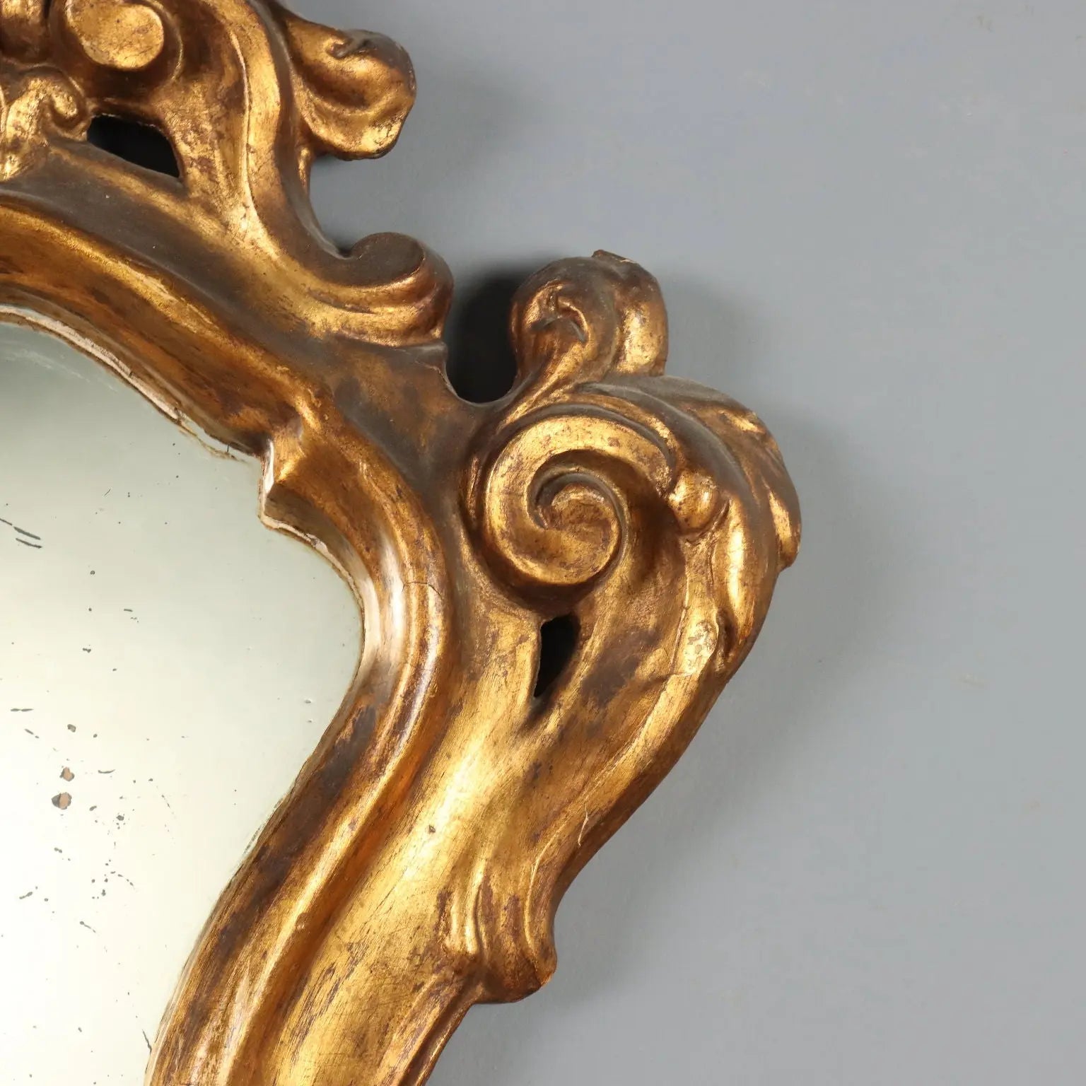 Antique Baroque Mirrors Carved Gilded Wood Italy XVIII Century