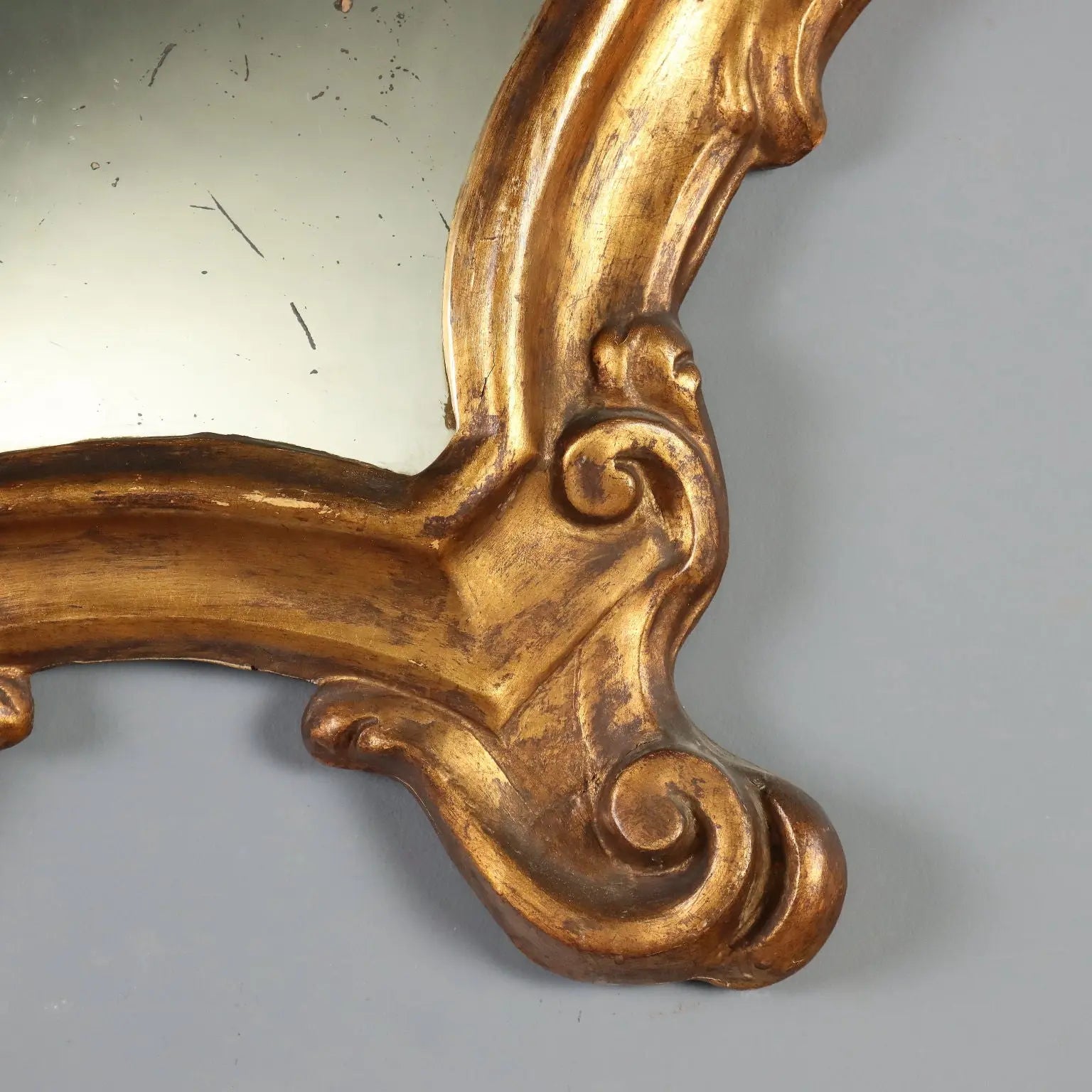 Antique Baroque Mirrors Carved Gilded Wood Italy XVIII Century